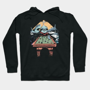 The Pool Sharks // Funny Parody Painting Hoodie